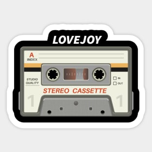 Lovejoy / Cassette Tape Style Sticker